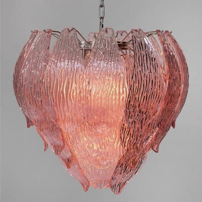 Murano Flower Bud Glass Chandelier