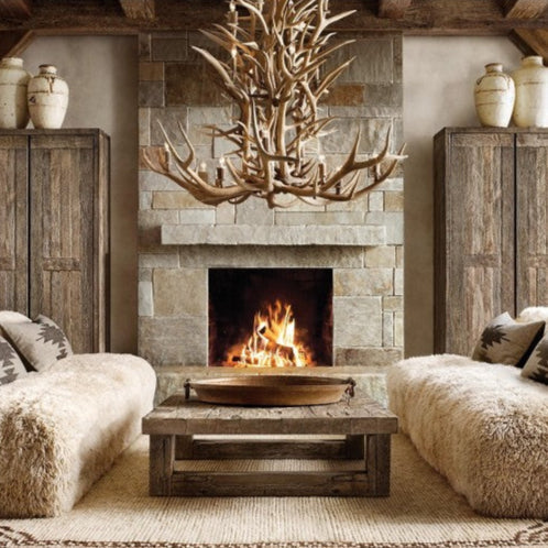 Deer Antler 20-Light Chandelier 66''