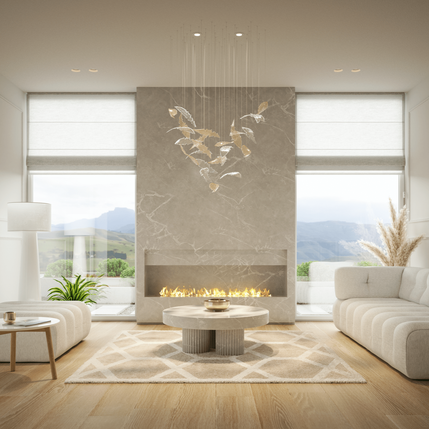 Nectaar Leaves Chandelier