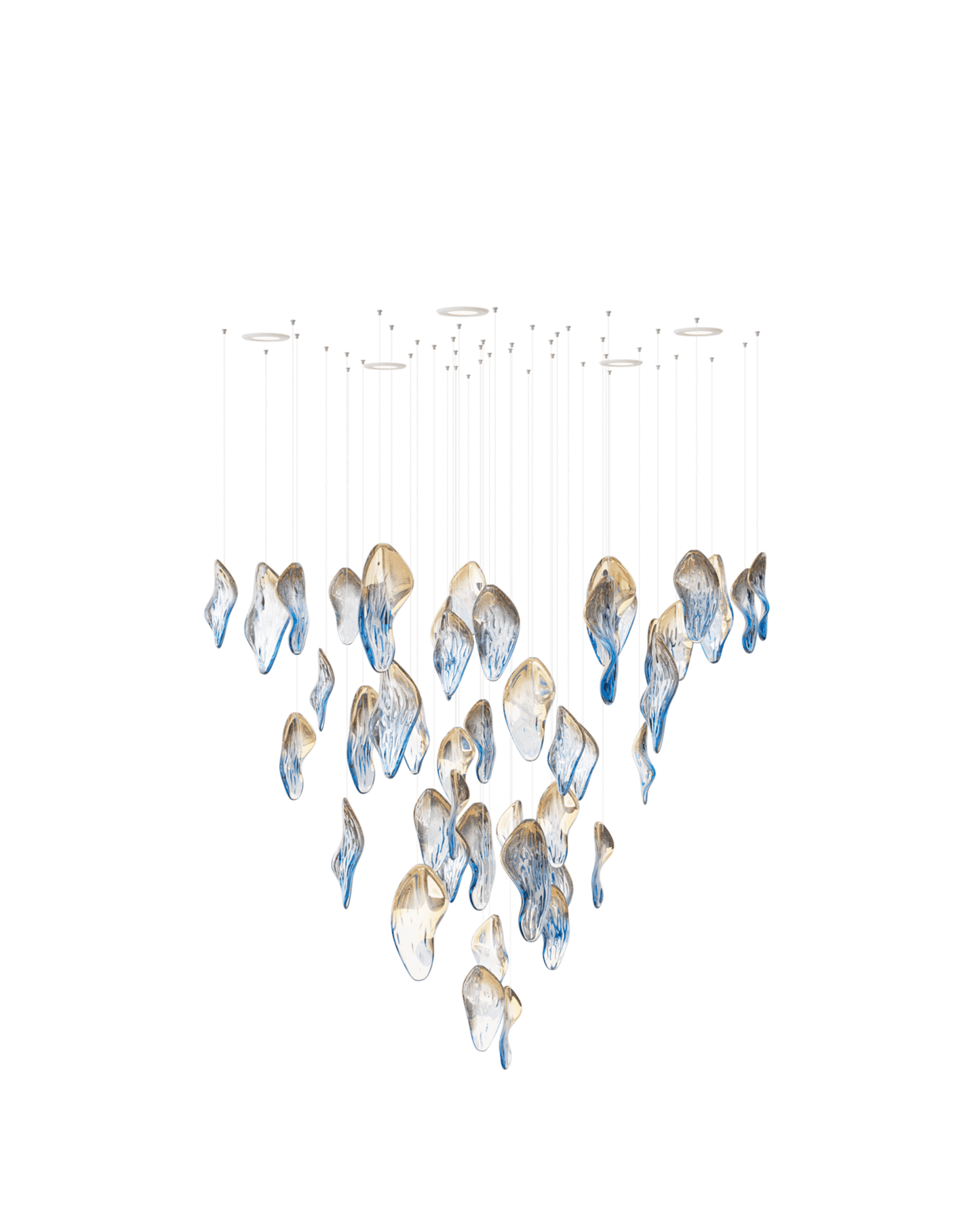 Ocean Drift Blown Glass Customize Chandelier