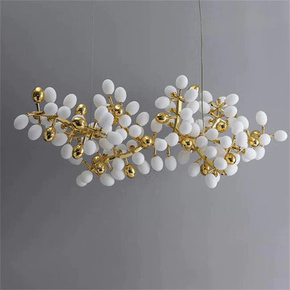 Modern Linear Grape Branch Dining Chandelier