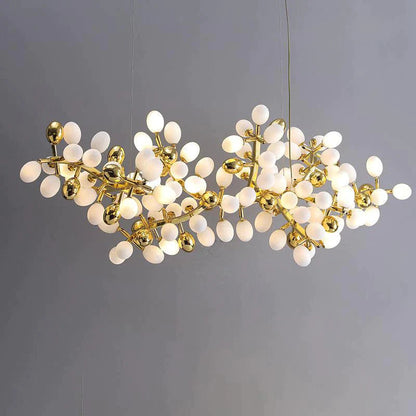 Modern Linear Grape Branch Dining Chandelier