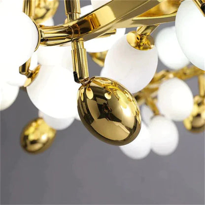 Modern Round Grape Branch Chandelier