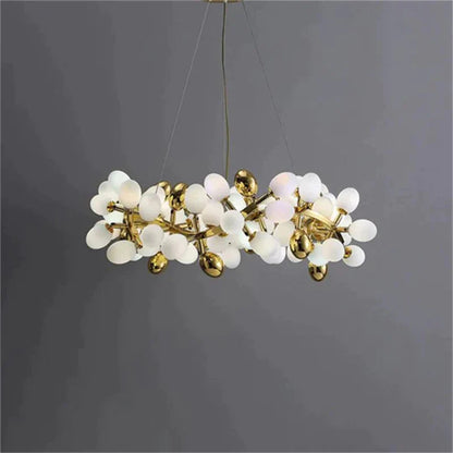 Modern Round Grape Branch Chandelier