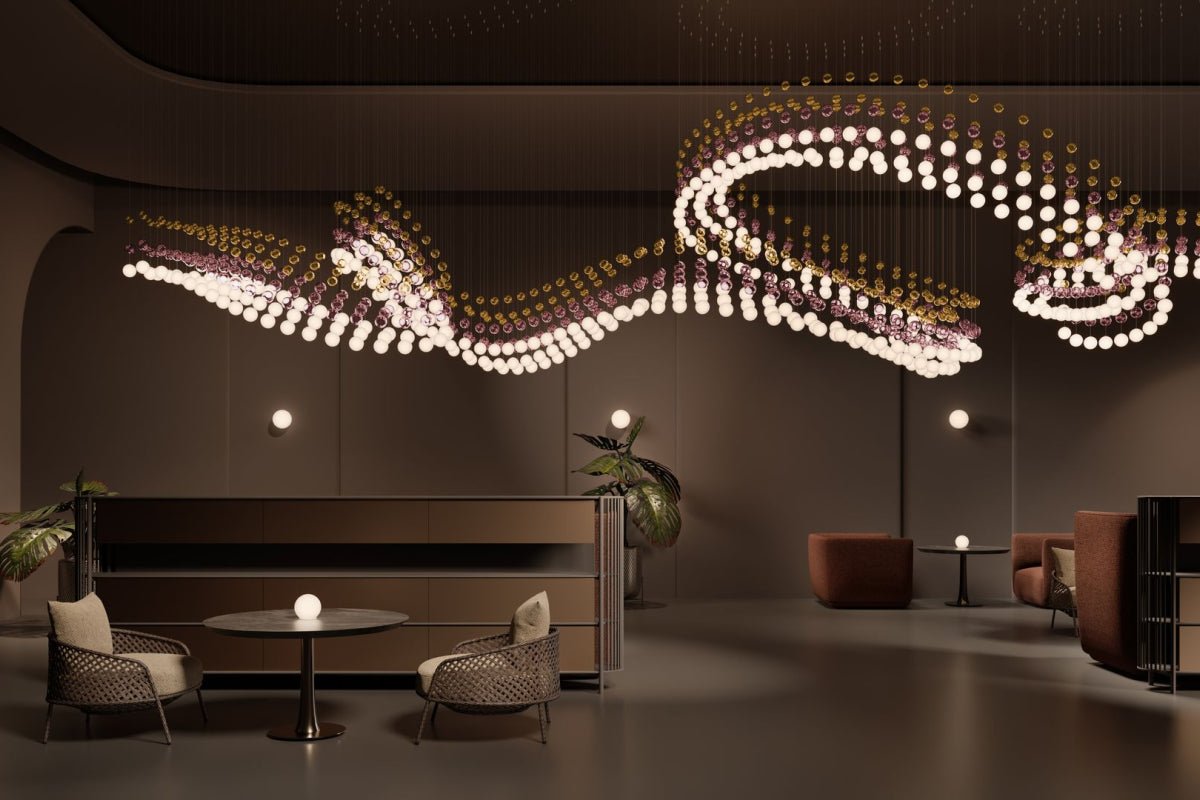 Peaarl Curtain Chandelier