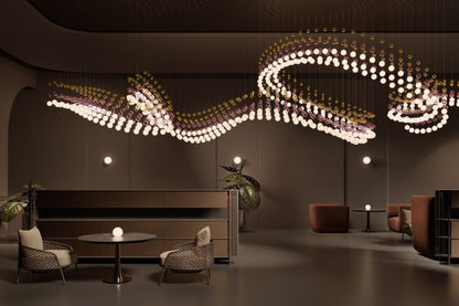 Peaarl Curtain Chandelier