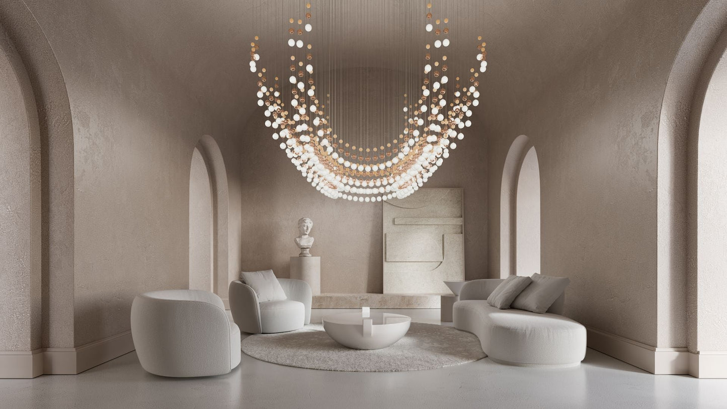 Peaarl Curtain Chandelier