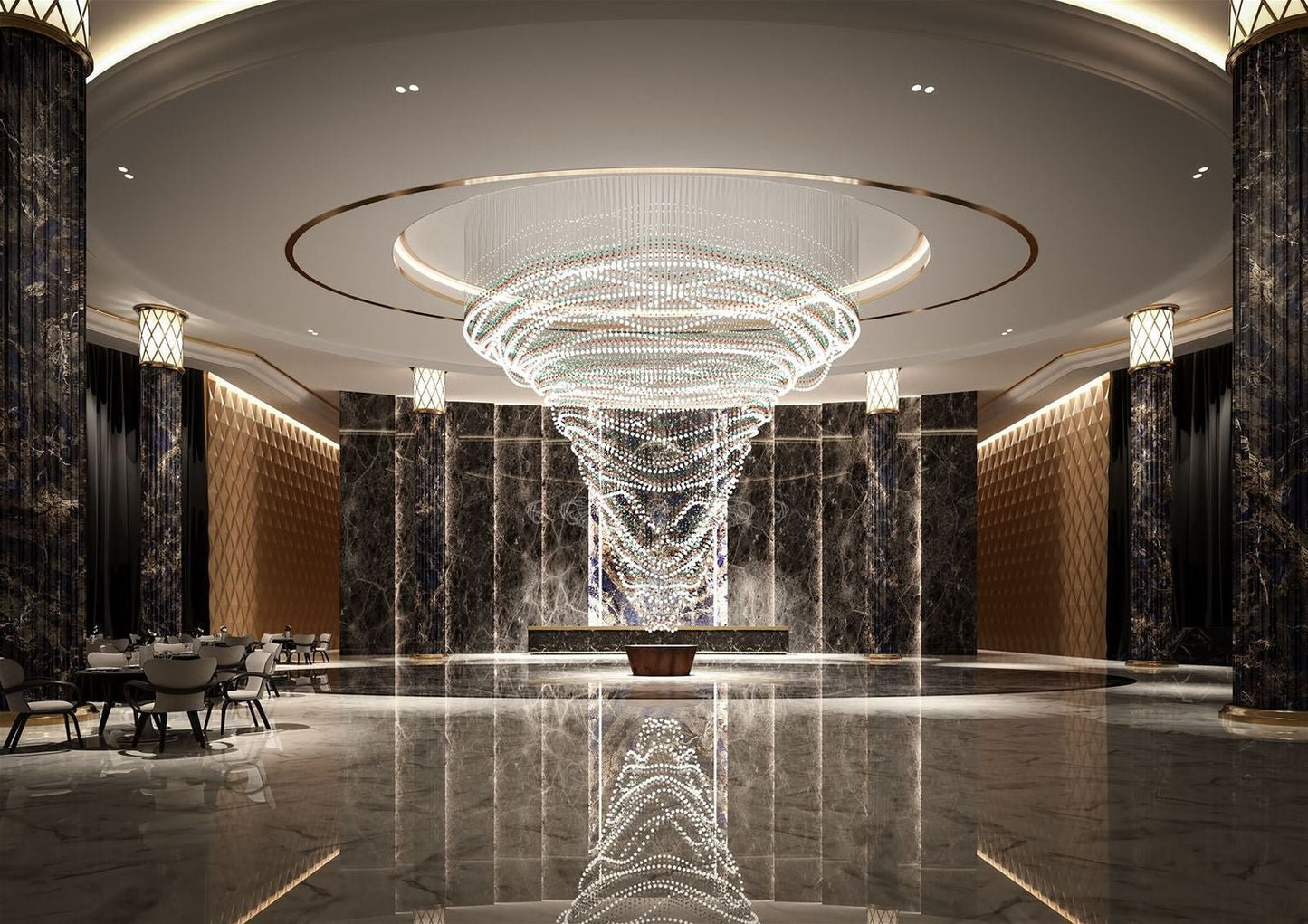 Peaarl Curtain Chandelier