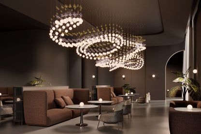 Peaarl Curtain Chandelier