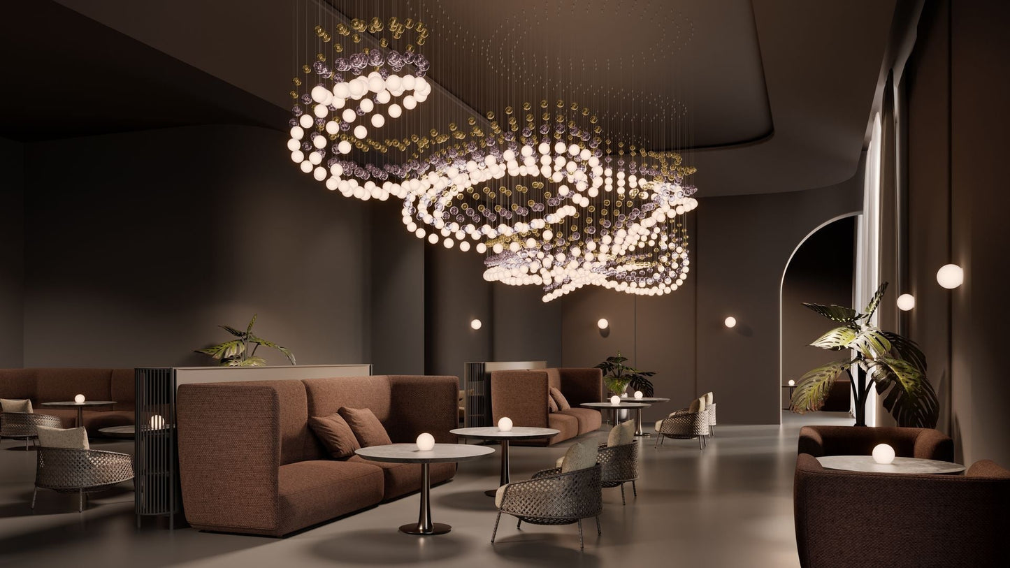 Peaarl Curtain Chandelier