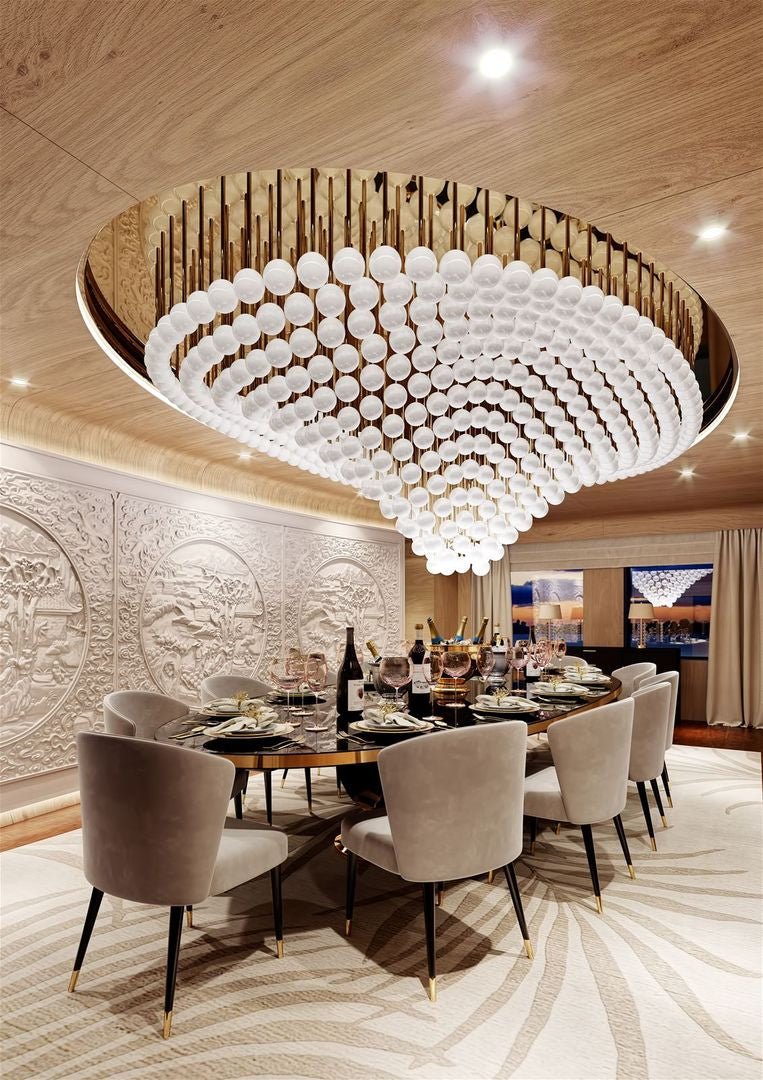 Peaarl Wave Chandelier