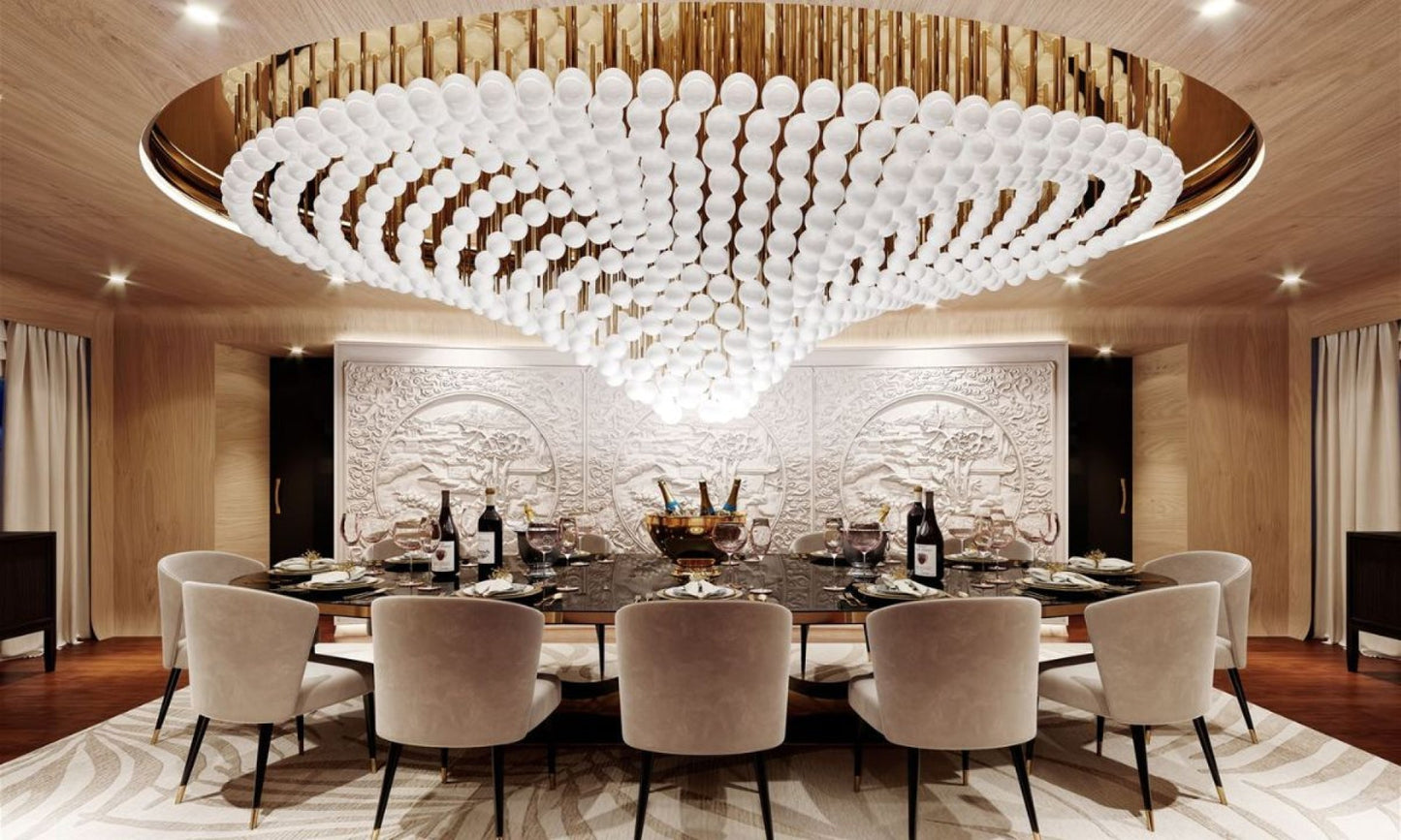 Peaarl Wave Chandelier
