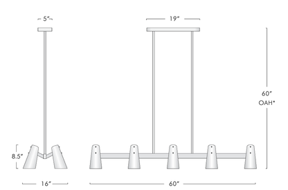 Valege Linear Chandelier
