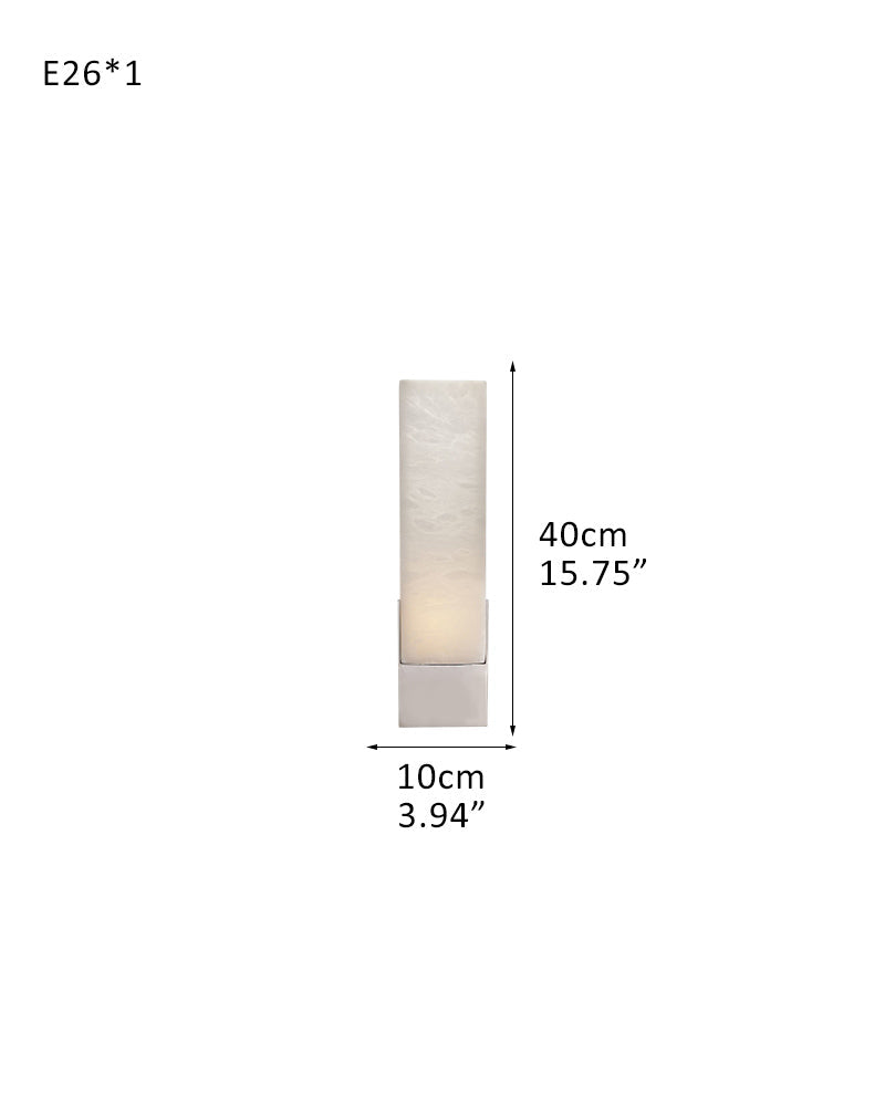 8 Lights Elegance Linear Convet Alabaster Chandelier