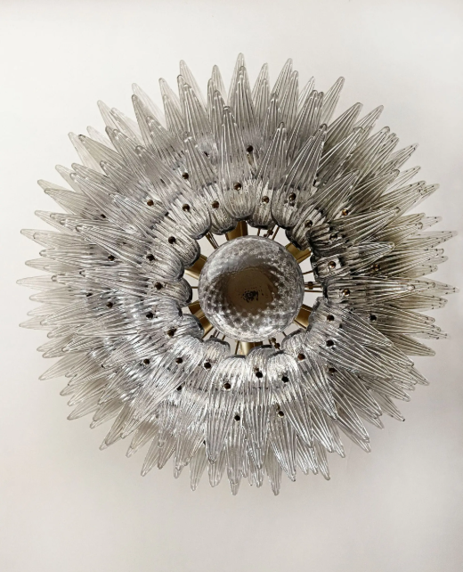 Muraano Palmette Smoked Chandelier 163 glasses