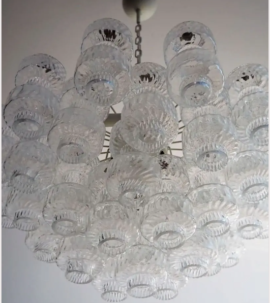 Muraano Transparent Chandelier 37 glasses