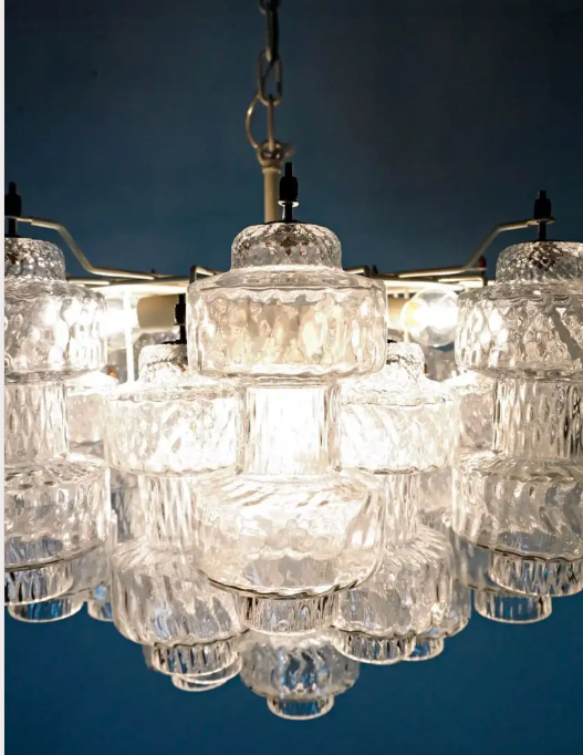 Muraano Transparent Chandelier 37 glasses