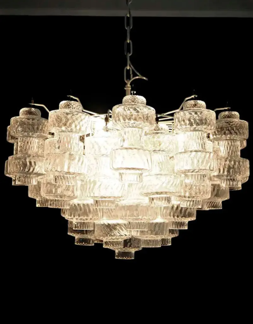 Muraano Transparent Chandelier 37 glasses