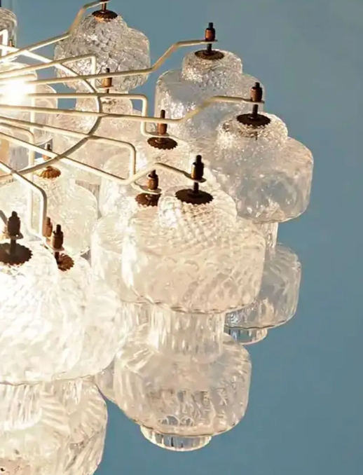 Muraano Transparent Chandelier 37 glasses