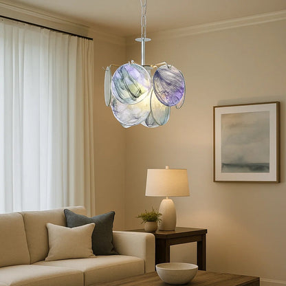 Murano Glass Disc Chandelier