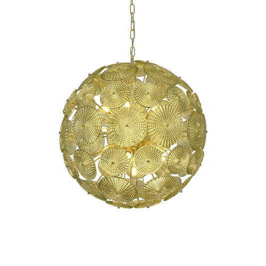 Sputnik Sphere Glass Disc Chandelier