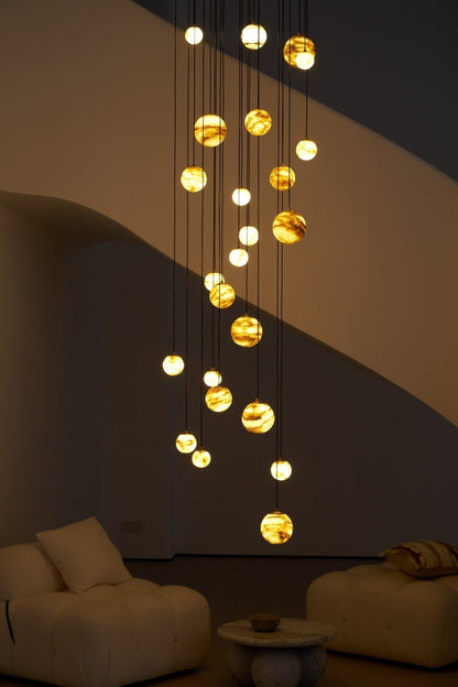 Sultana Alabaster Cluster Chandelier