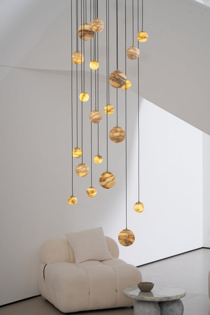 Sultana Alabaster Cluster Chandelier