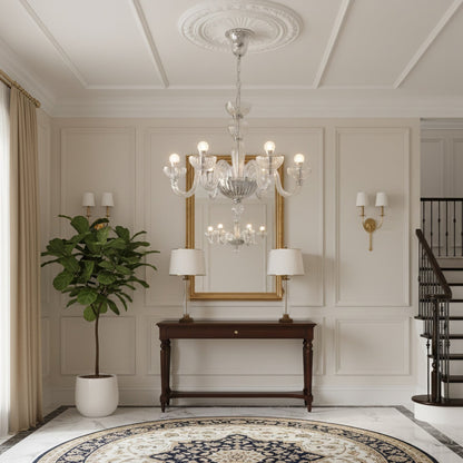 Transparent Ares Murano Glass Chandelier