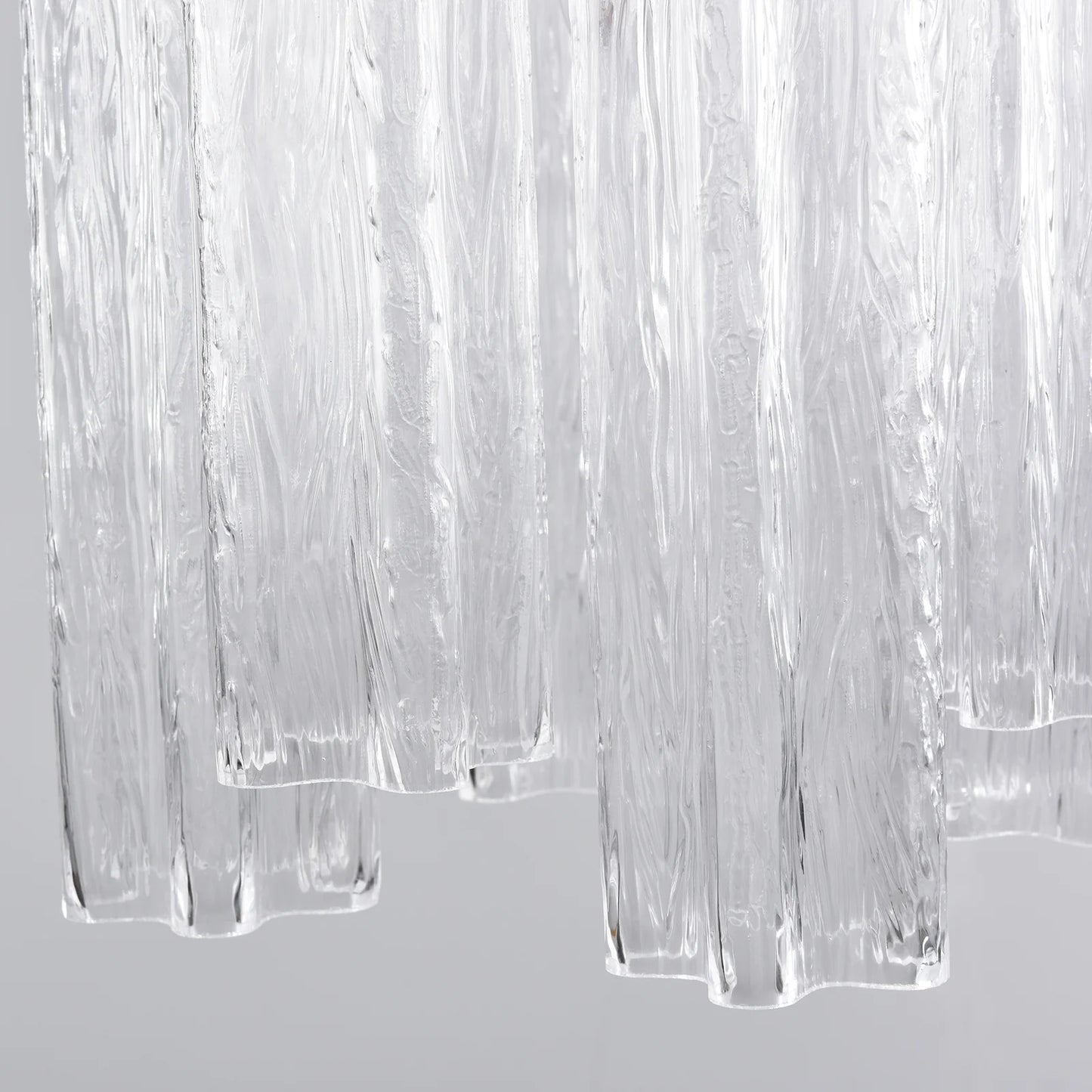 Vintage Transparent Murano Chandelier