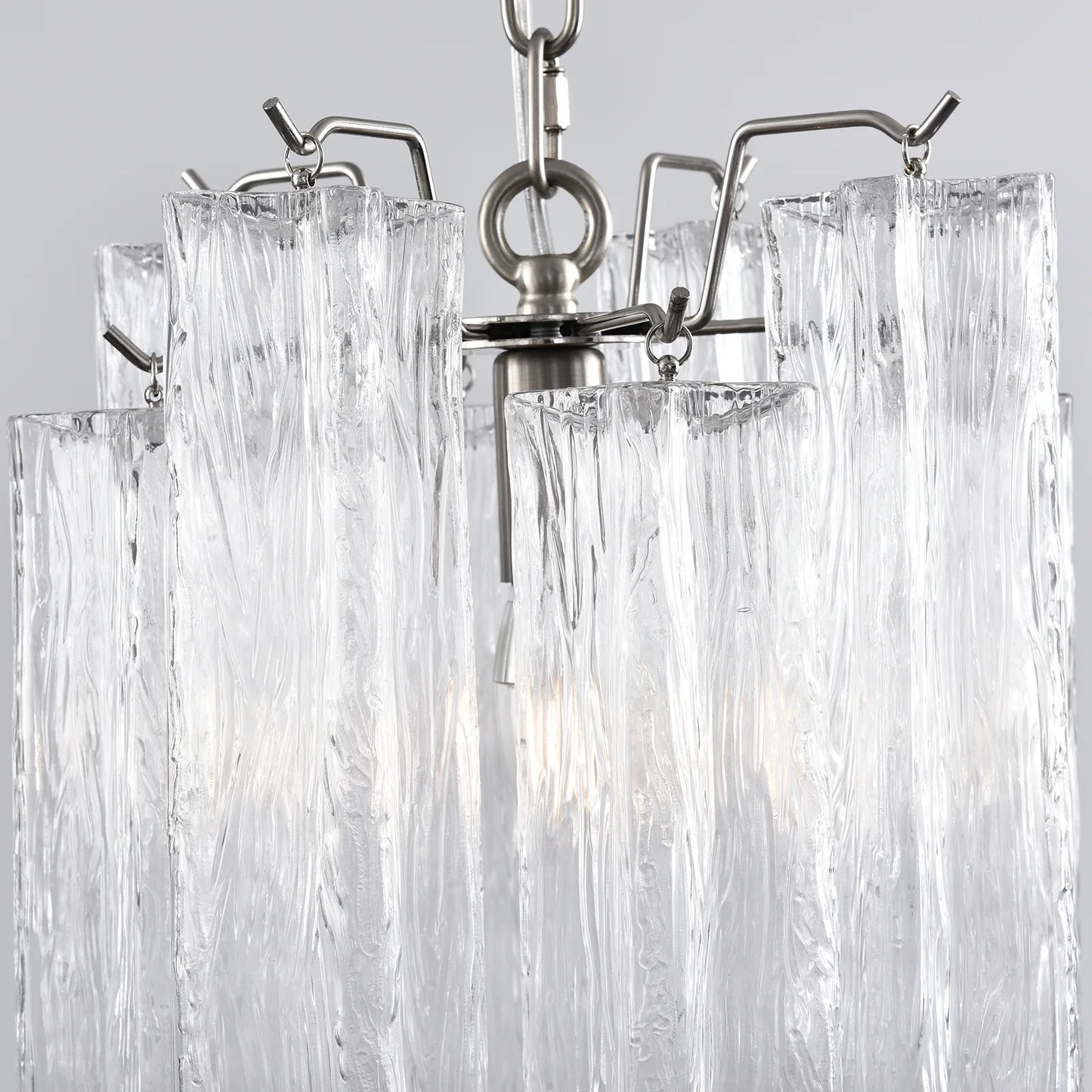 Vintage Transparent Murano Chandelier