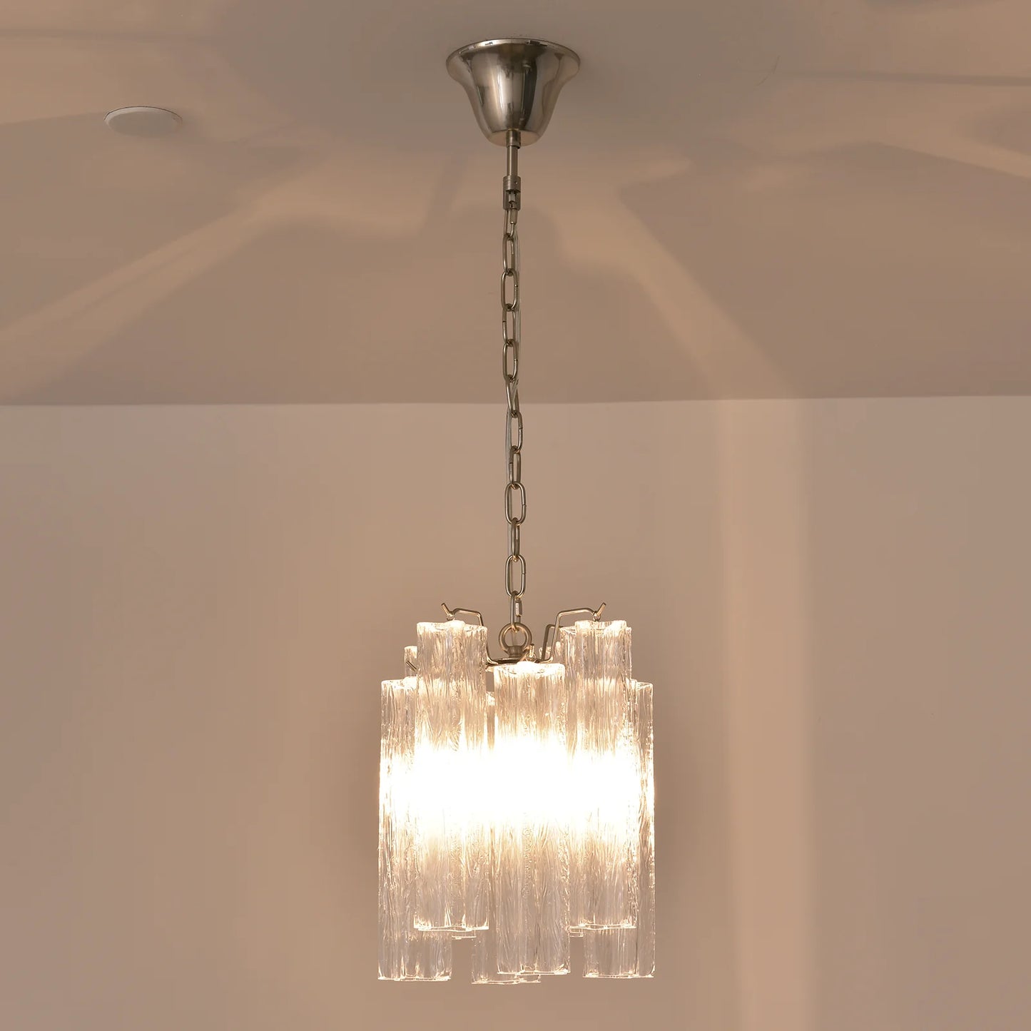 Vintage Transparent Murano Chandelier