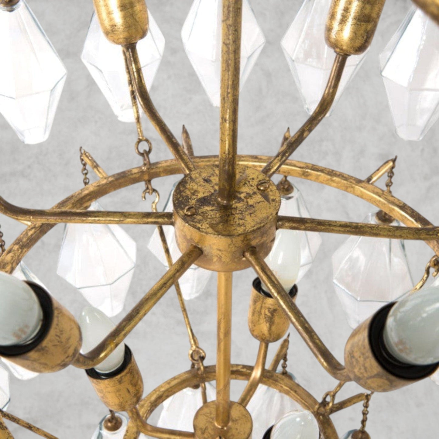Adeeline 10 Light Glass Chandelier