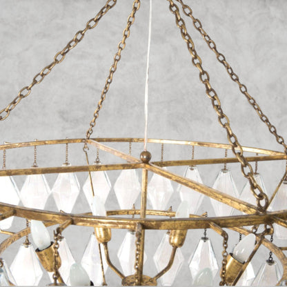 Adeeline 10 Light Glass Chandelier