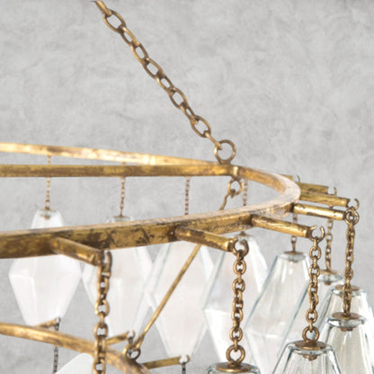 Adeeline 10 Light Glass Chandelier