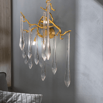 Agnes Branch Crystal Wall Sconce