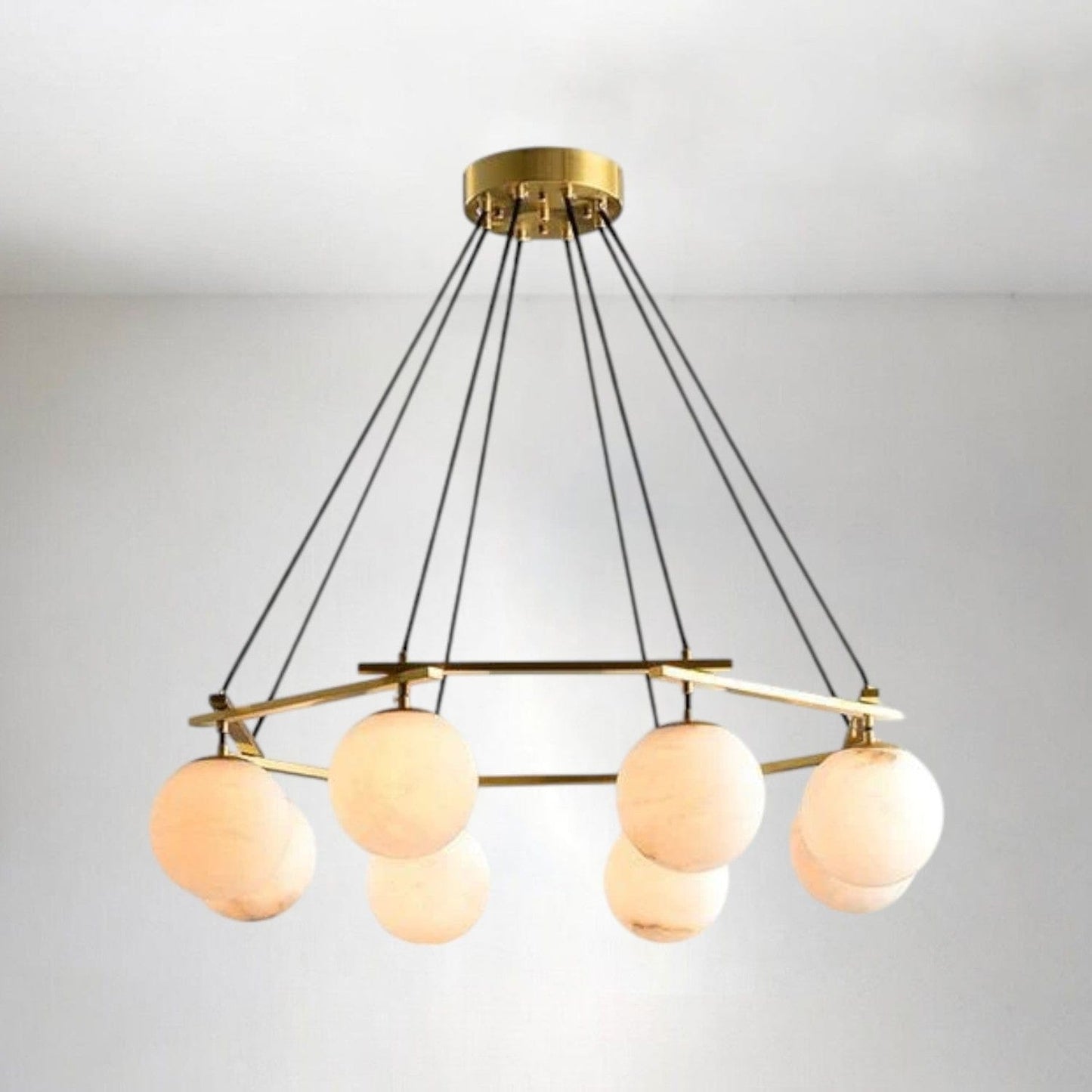 Ball Alabaster Chandelier