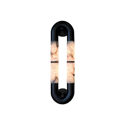 Alabaster Banded KoKo Sconce