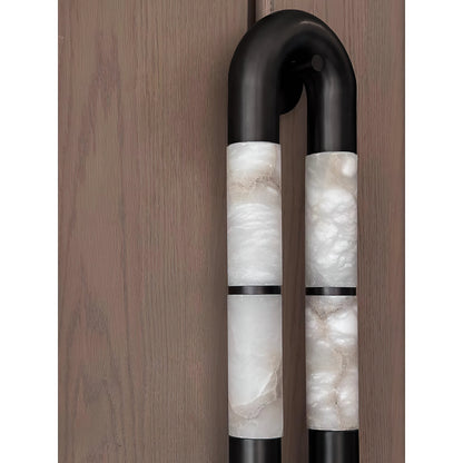 Alabaster Banded KoKo Sconce