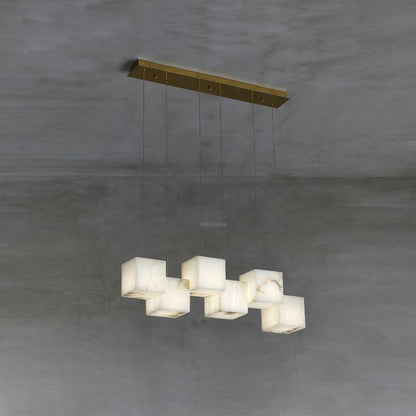 Alabaster Box Linear Chandelier