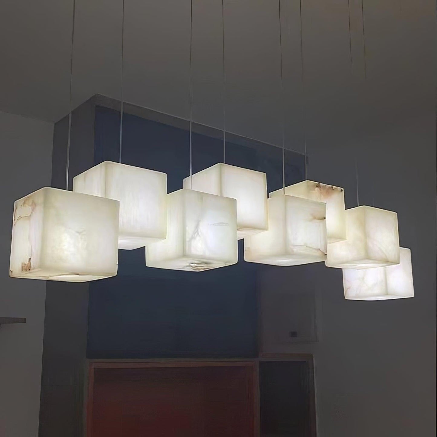 Alabaster Box Linear Chandelier