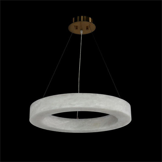 Alabaster Halo Pendant, Small