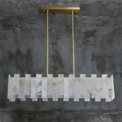 Alabaster Linear Chandelier 38.6"