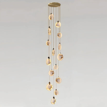 Alabaster Long Staircase Chandelier 5 styles