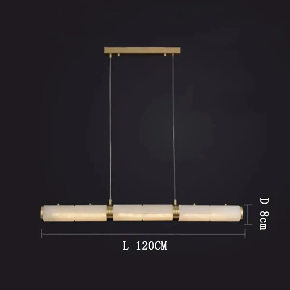 Alabaster Magnificence Art Linear Chandelier