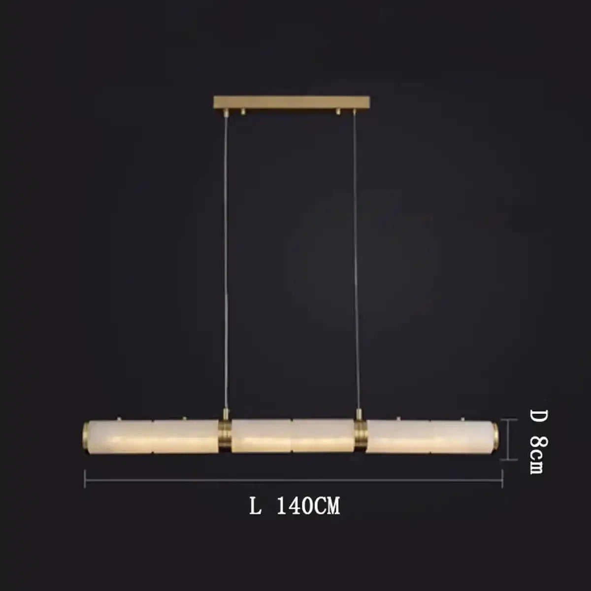 Alabaster Magnificence Art Linear Chandelier