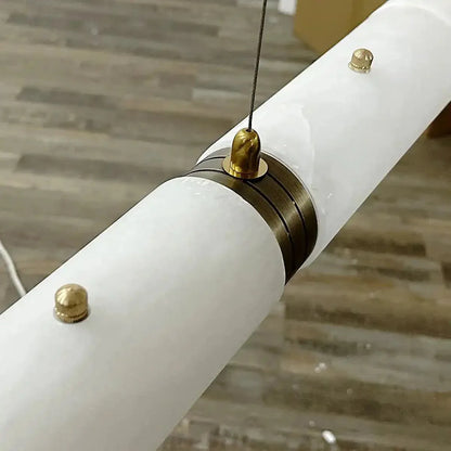 Alabaster Magnificence Art Linear Chandelier