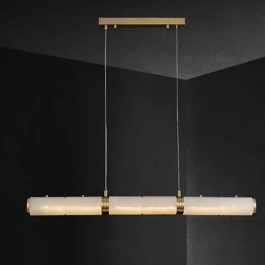 Alabaster Magnificence Art Linear Chandelier