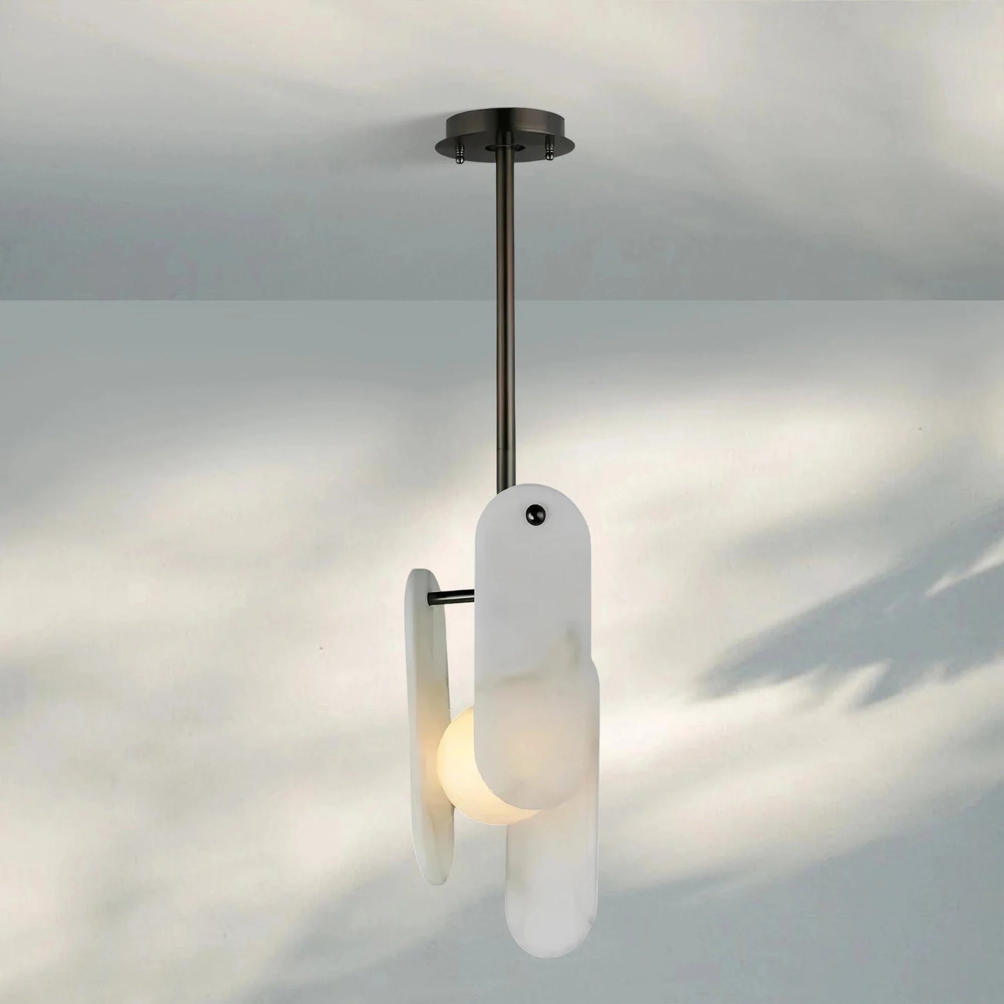 Alabaster Megalith Single Pendant