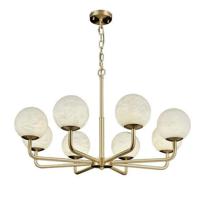 Alabaster Modern Global Dining Chandelier