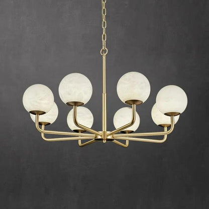 Alabaster Modern Global Dining Chandelier